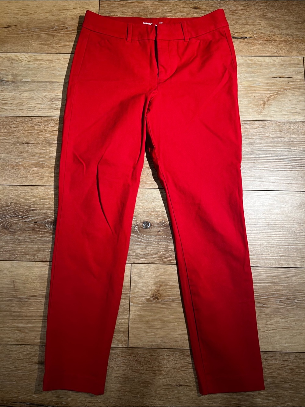 Old Navy Red Cropped Ankle Pants
